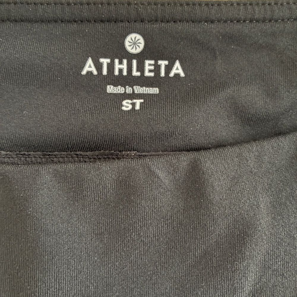 Athleta Skirt Women’s Small Tall Black Stretch A-Line Athleisure Activewear Golf - Picture 13 of 15